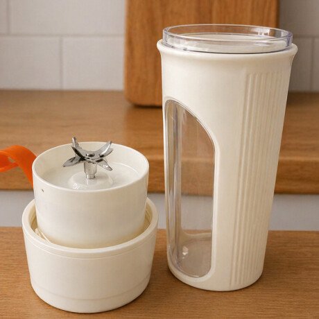 Vaso licuadora de vidrio y silicona 500ml Blanco