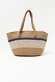 Bolso combinado beige