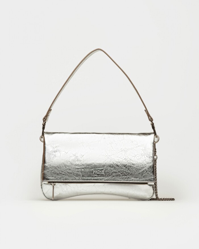 Bandolera Curve en crash metalizado Metalizado