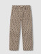Pantalon De Twill Estampado Gris Oscuro