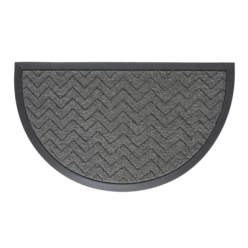 ALFOMBRA ENTRADA M.LUNA GOMA NEGRO 45X75CM Unica