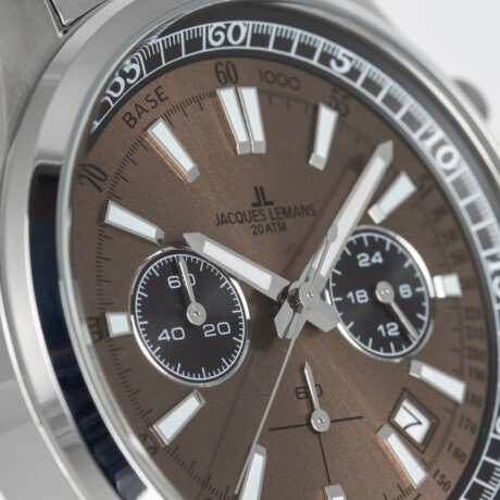 Reloj Jacques Lemans 1-2117ZG Acero y Marrón