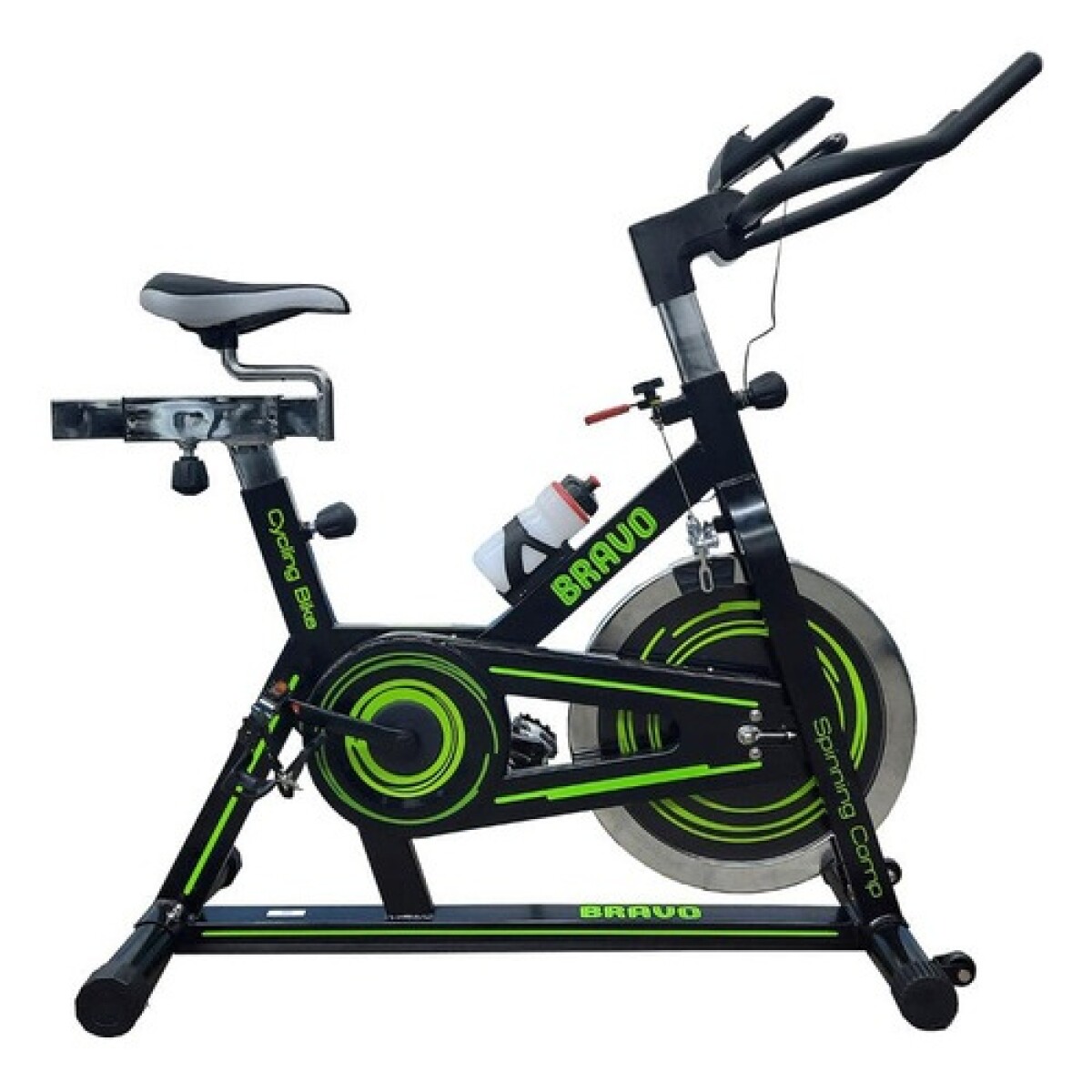 Bicicleta de spinning Bravo Comp con display y caramañola 