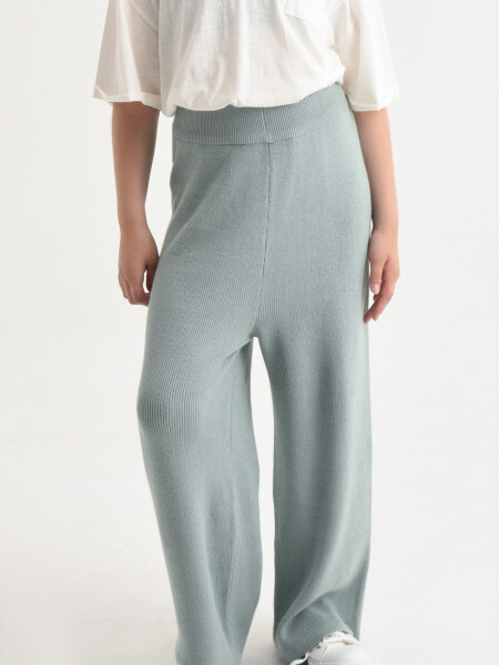 Pantalón moda tejido Verde
