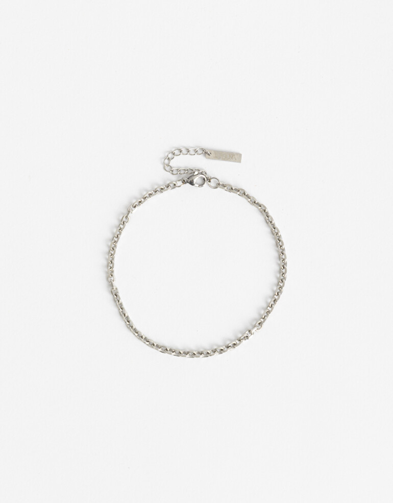 Pulseras Flexibles Color Pulsera De Acero Men´s Collection - Plateado