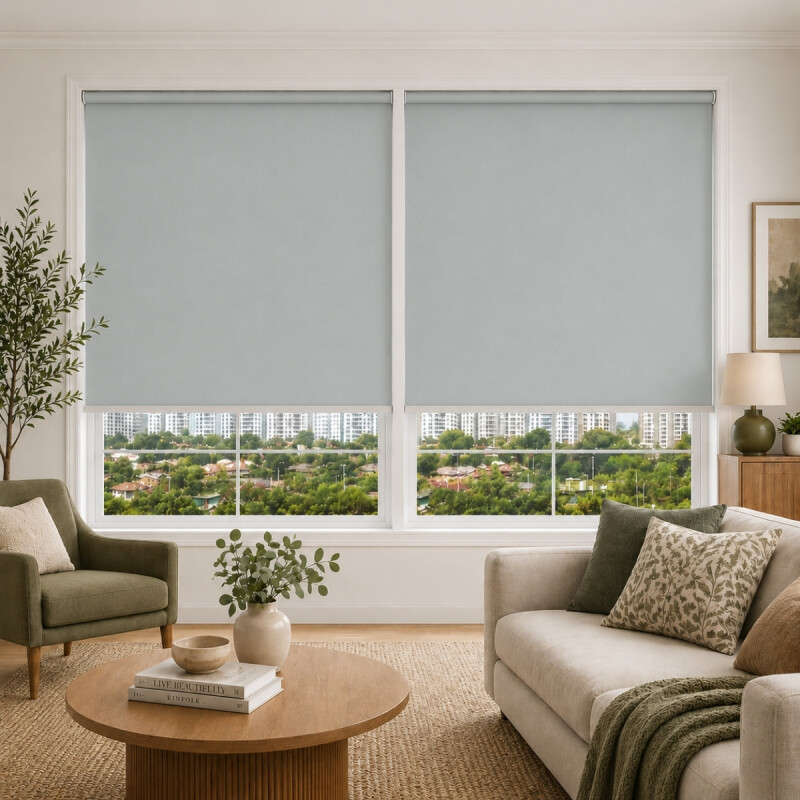 Set x2 Cortina roller blackout 180x200 cm GRIS