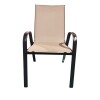 Silla Arye Paysandu beige de aluminio ligero Beige