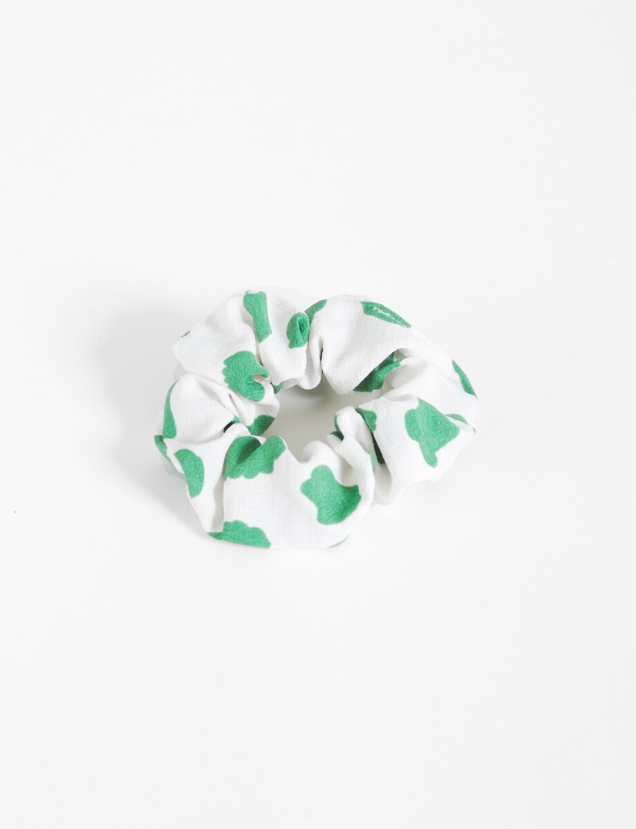 Gomita scrunchie splash - verde 