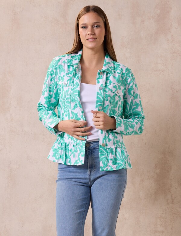 Camperita Bordada VERDE/MULTI