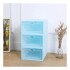 Caja Organizadora Zapatos Zapatera 12 Unidades Caja Apilable Color Variante Celeste