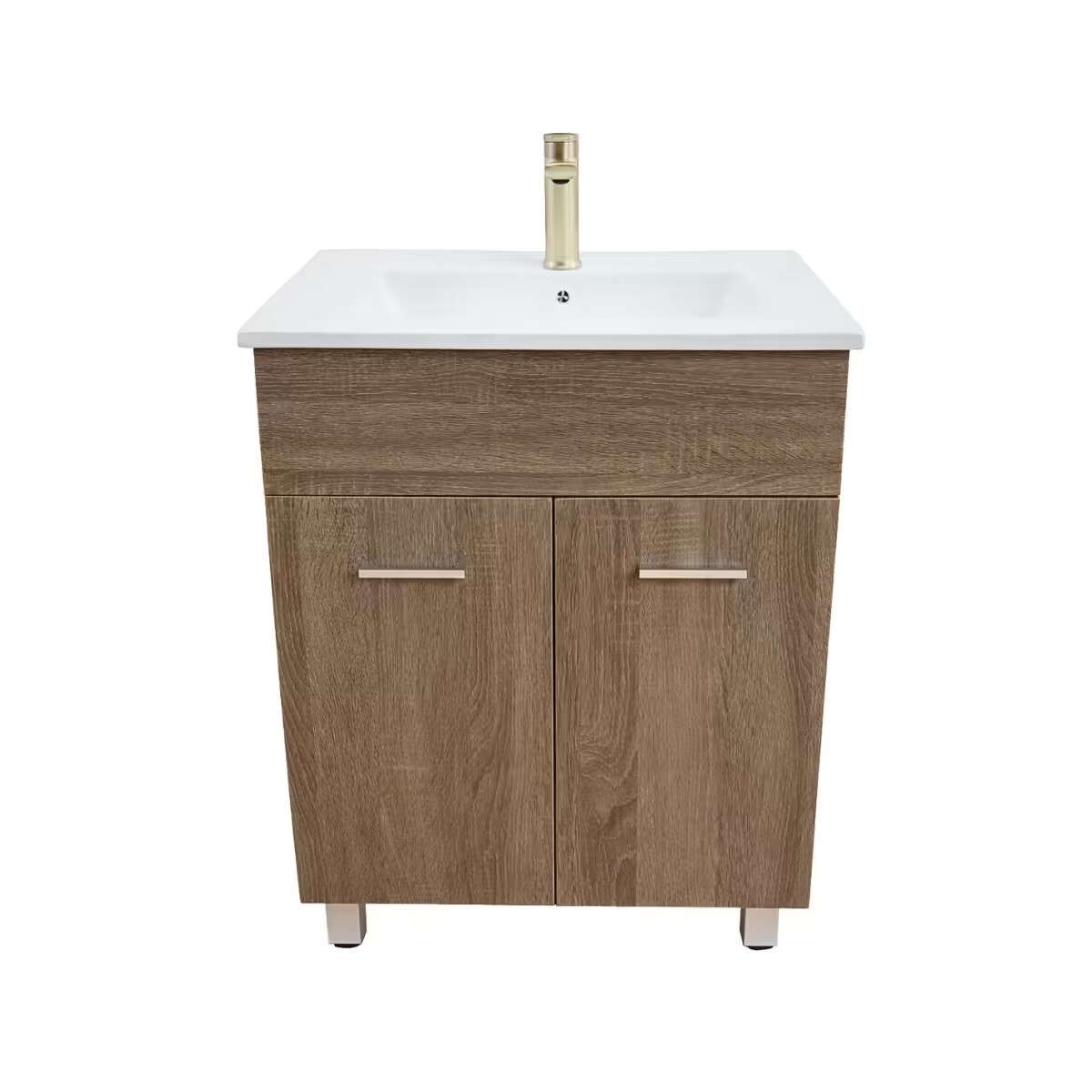 Mueble De Pie Con Mesada 2 Puertas Dark Sona 60x46 