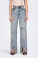 Jeans Astrid Abertura En Piernas Light Blue Denim