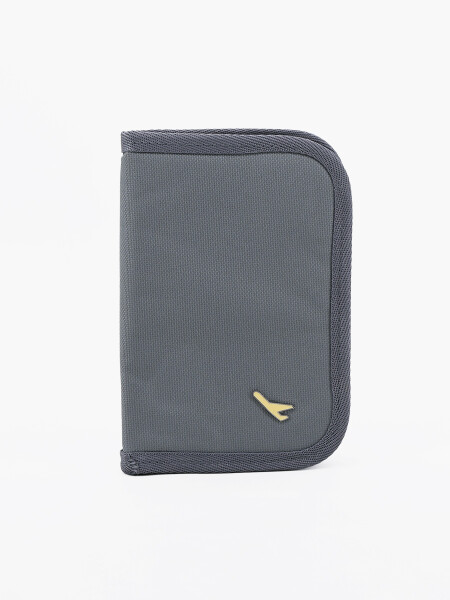 ORGANIZADOR DE DOCUMENTOS DE VIAJE GRIS