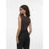 VMMILLION SL SQUARE NECK TOP JRS NOOS Chocolate Torte