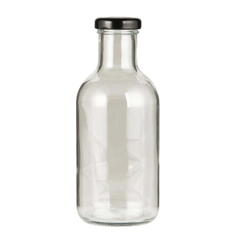 BOTELLA C/TAPA VIDRIO TRANSPARENTE TRANSPARENTE