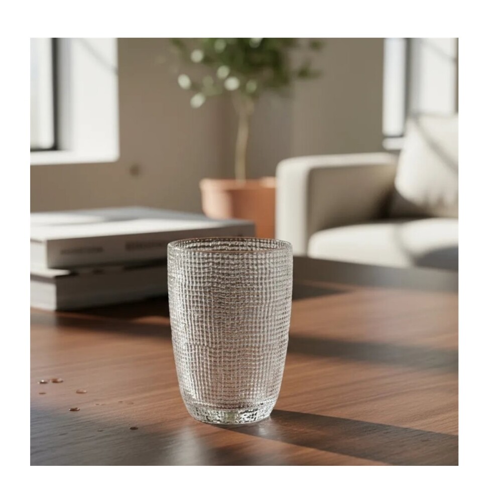 Vaso Largo Selecta Muselina de Vidrio 420 ml VASO LARGO DE VIDRIO 420ML INCOLORO MUSELINA