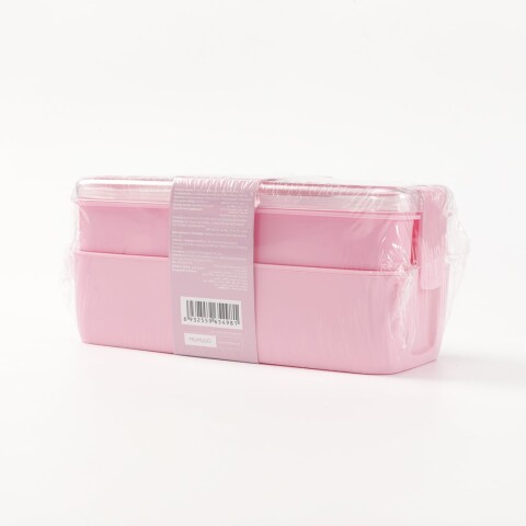 LUNCHERA DE 2 NIVELES (GATO MIMI / ROSA / 750 ML) LUNCHERA DE 2 NIVELES (GATO MIMI / ROSA / 750 ML)
