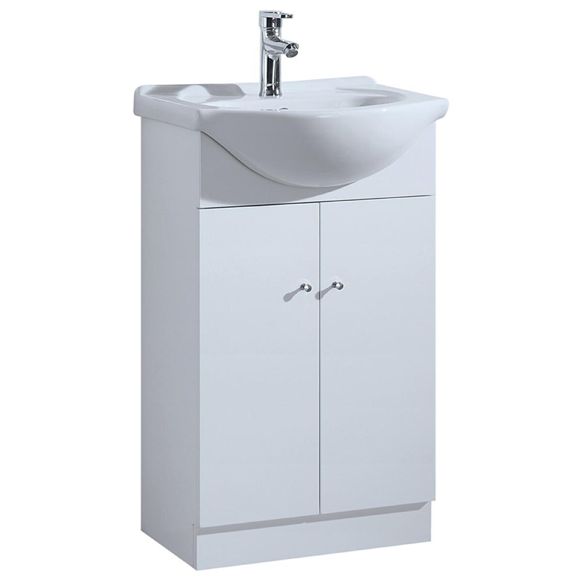 Mueble De Baño Dos Puertas Con Bacha / Color Blanco 