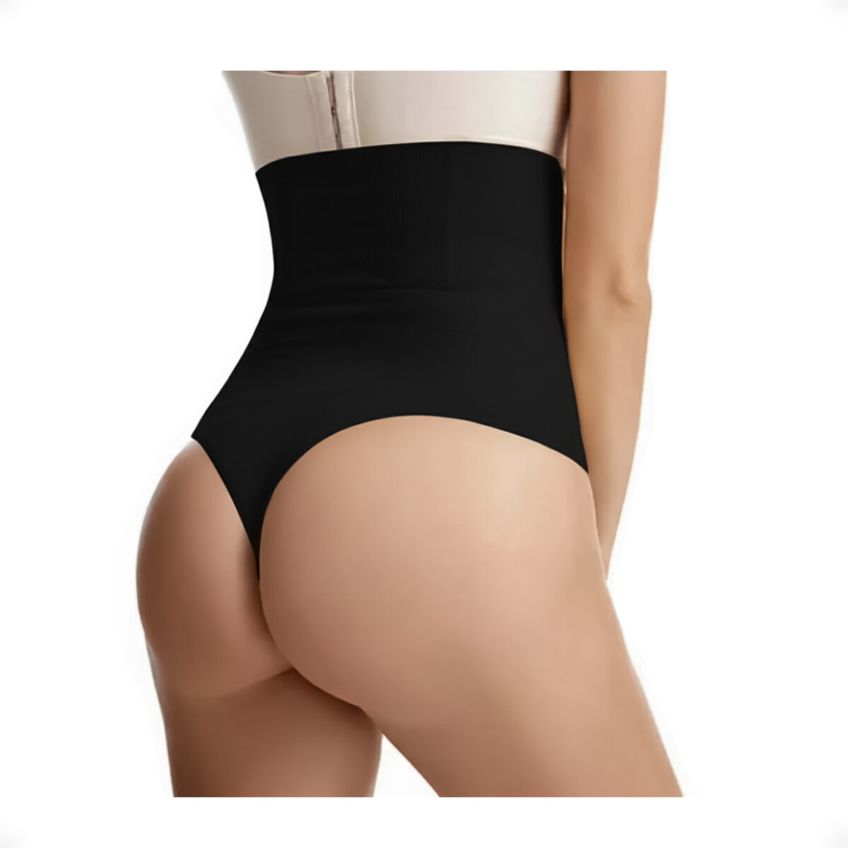 Faja Modeladora Reductora Colaless de Tiro alto Sin Broche - Negro 