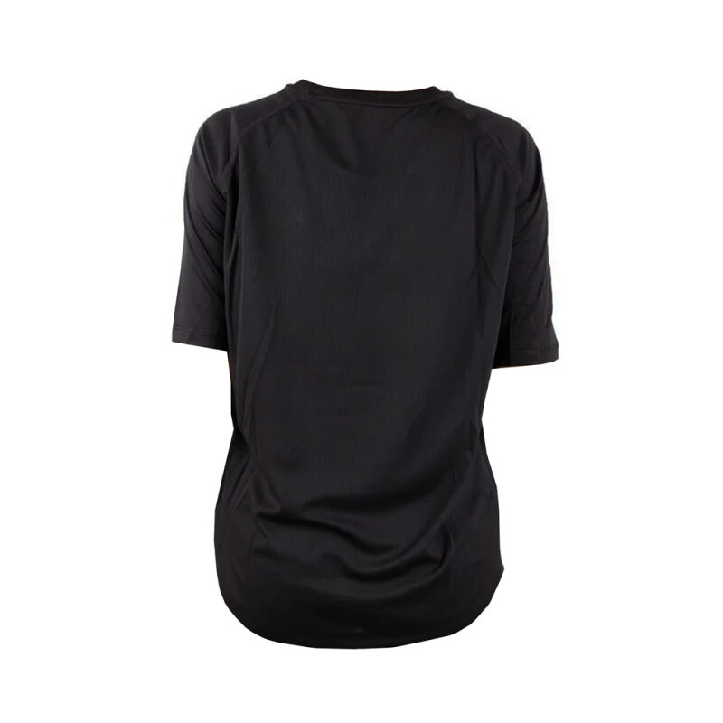 T-SHIRT MC WMN TRNG LOOSE blanco NEGRO