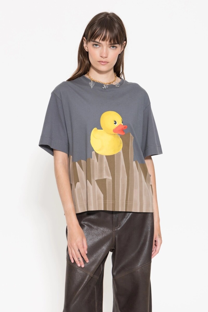 REMERA DUCK Gris