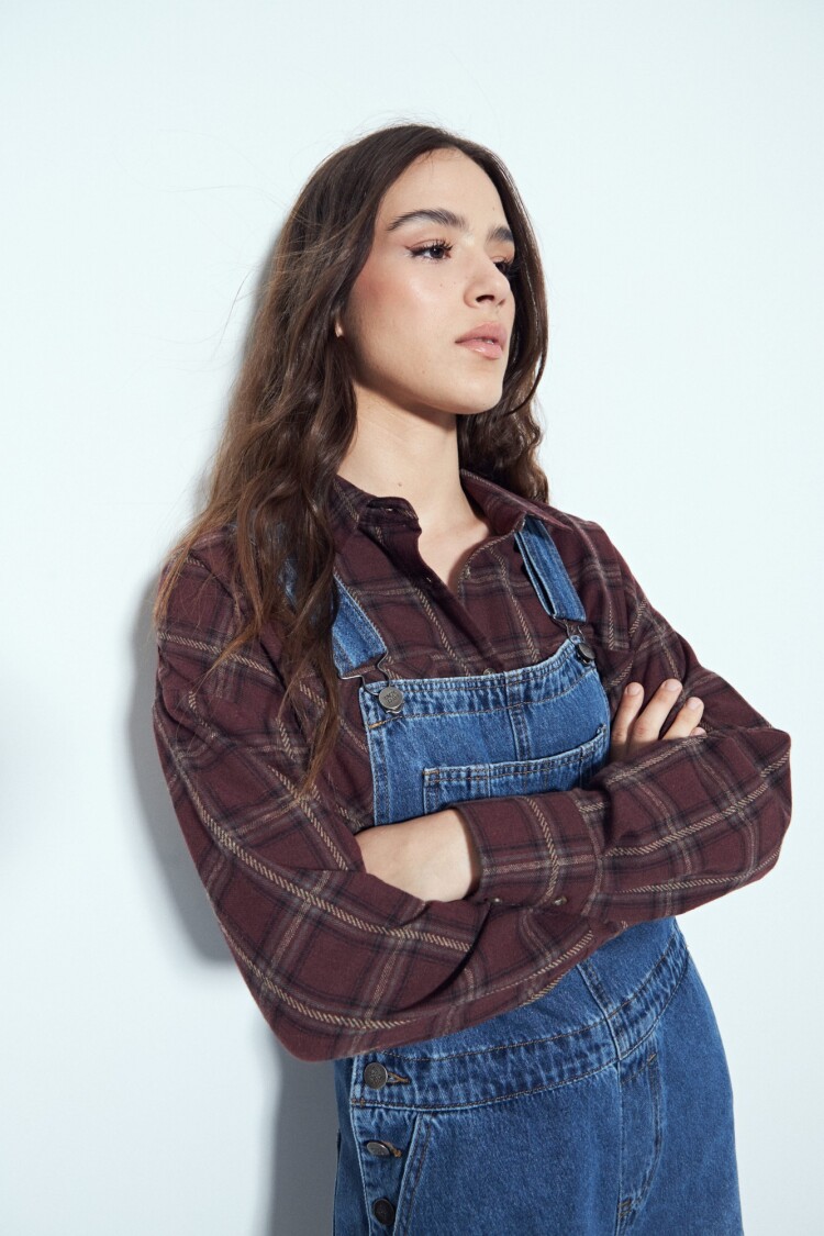 CAMISA ARAGON Bordó