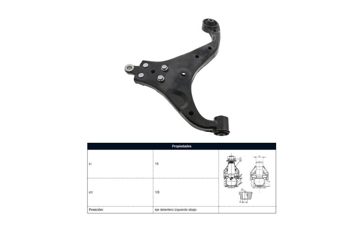 Parilla De Suspension Del Hyundai Tucson, Kia Sportage 04-25 Izq Parilla De Suspension Del Hyundai Tucson, Kia Sportage 04-25 Izq