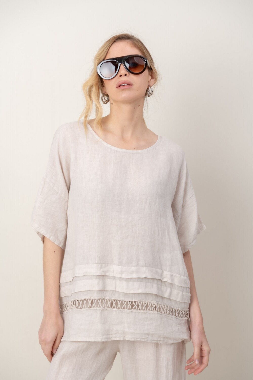 BLUSA ZEMYNA Beige