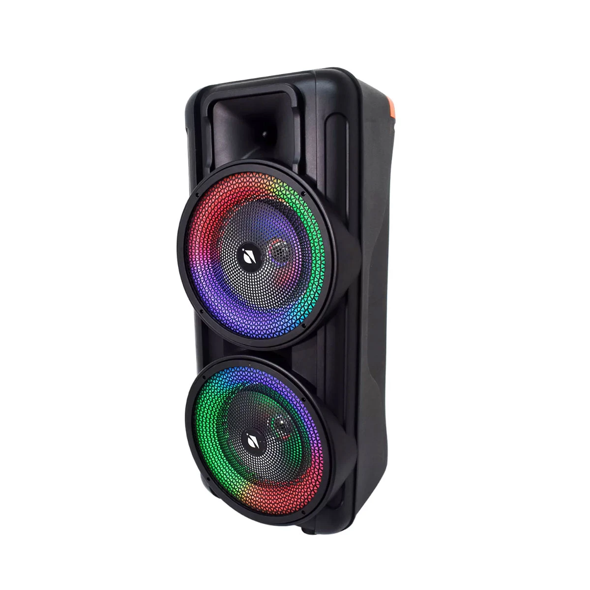 PARLANTE TORRE KTS-1627 2 X 8" CON LUCES Y CONTROL REMOTO 