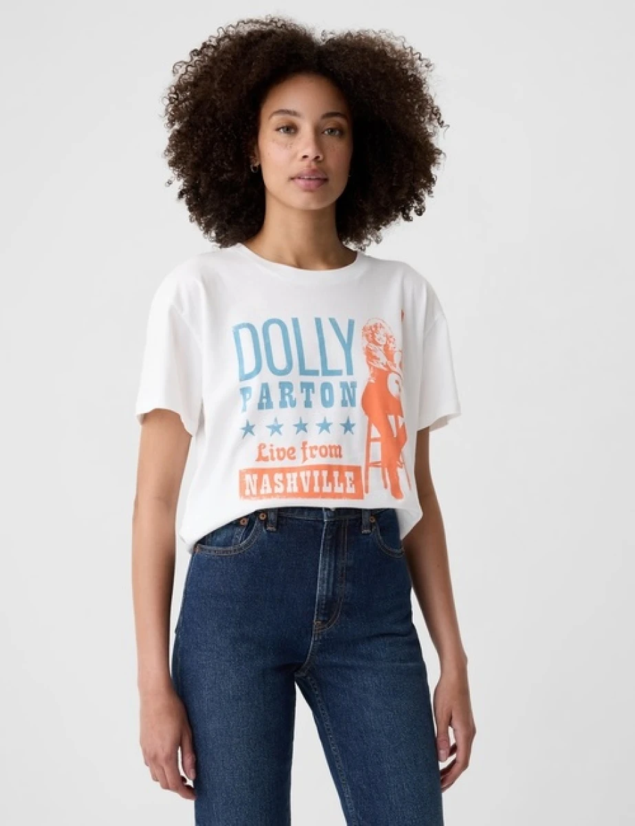 Remera Gráfico Manga Corta Mujer - Dolly Parton 