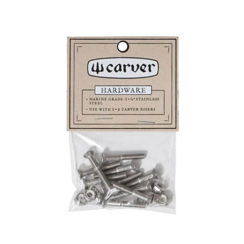 Tornillos Carver Hardware Set 1 1/4" Stainless Tornillos Carver Hardware Set 1 1/4" Stainless