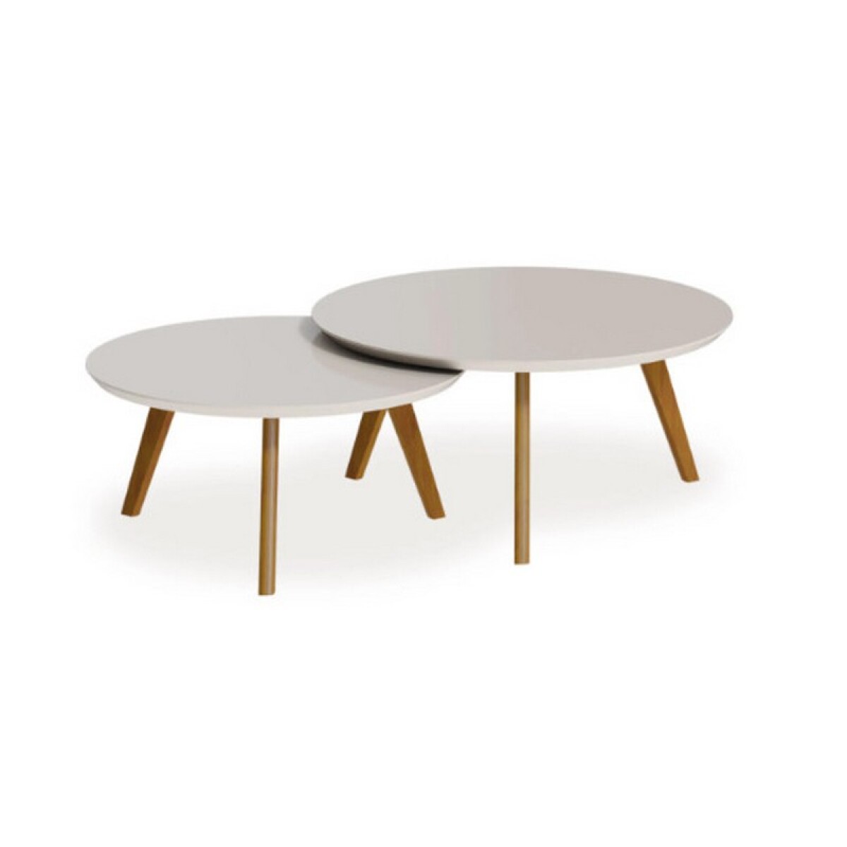 CONJUNTO DE MESA DE CENTRO CLASSIC RED OFF WHITE 