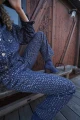 Jean con lentejuelas Azul