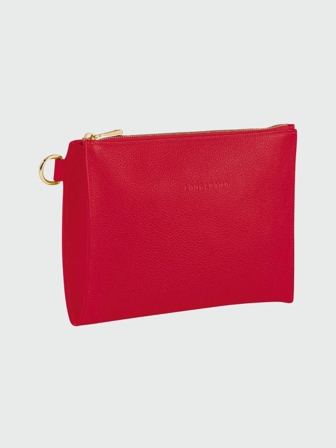 Longchamp -Sobre plano con cierre,Le Foulonné Rojo