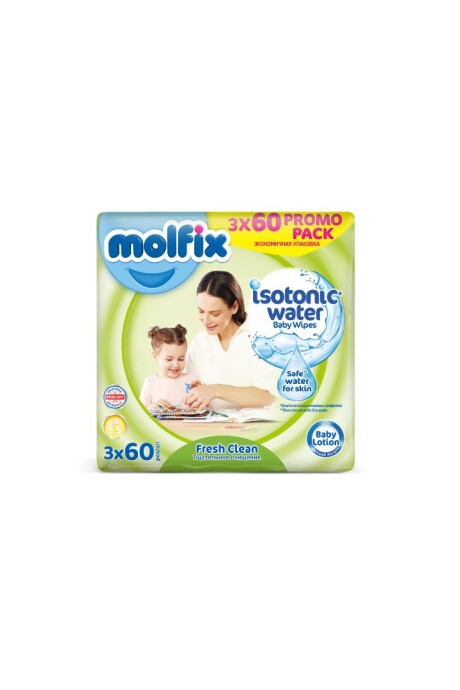 PACK AHORRO - Toallitas húmedas Molfix x 3 - Fresh clean PACK AHORRO - Toallitas húmedas Molfix x 3 - Fresh clean