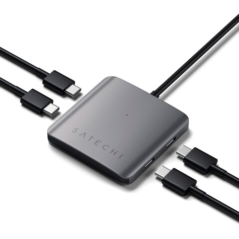 Satechi HUB 4 Puertos USB-C Aluminum - Grey Satechi HUB 4 Puertos USB-C Aluminum - Grey