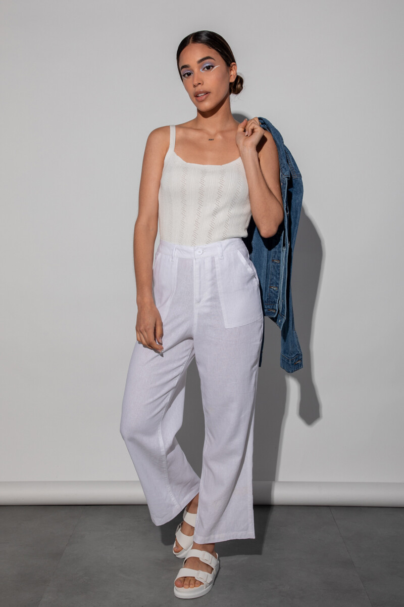 PANTALON ROUCO Blanco