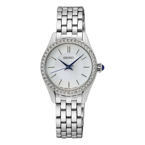 Reloj Seiko SUR539P1 para mujer con correa de acero Plateado