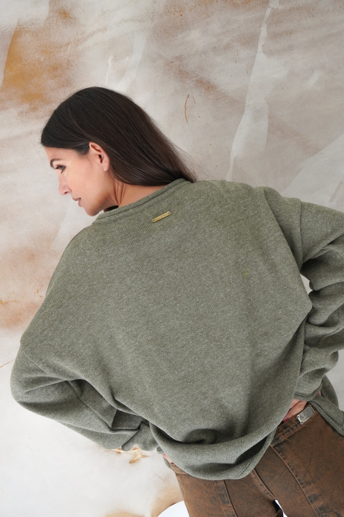 Sweater Flag Uruguay Verde Musgo