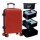 Set Viaje de Valija Rígida Grande + 4 Organizadores Equipaje Rojo
