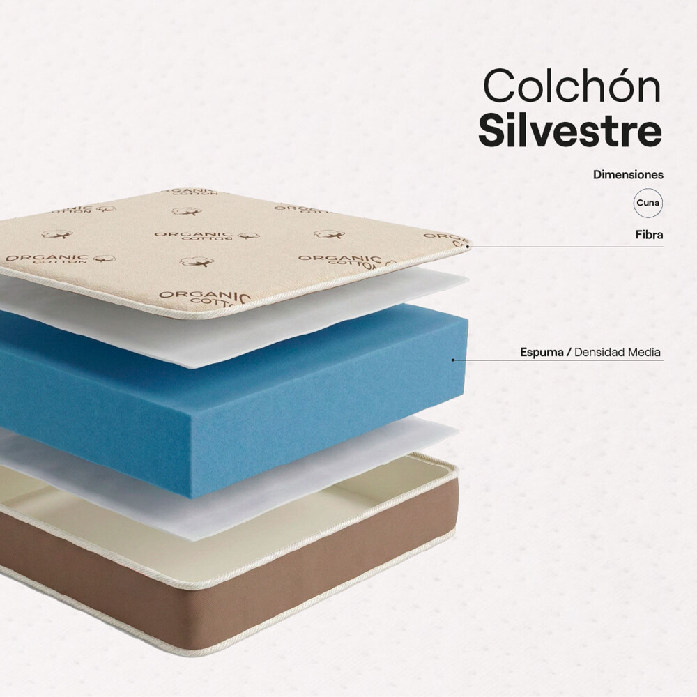 COLCHÓN CUNAS ESPUMA SILVESTRE B