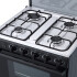 Cocina A Gas Enxuta 4 Hornallas Con Grill Cenx9604i NEGRA