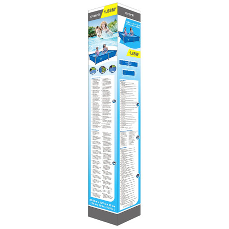Piscina Jilong 1125 L Estructural Rectangular 188X127 Jil017803