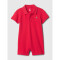 PIQUE POLO SHORTIE SLIPPER RED
