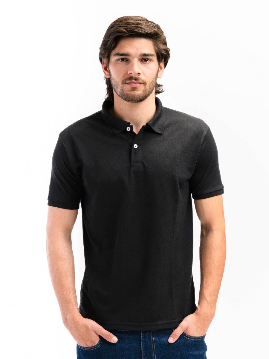 Polo Lisa Piqué - Negro 