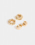 Bijou Cuff Set De Aros Biplating - Dorado