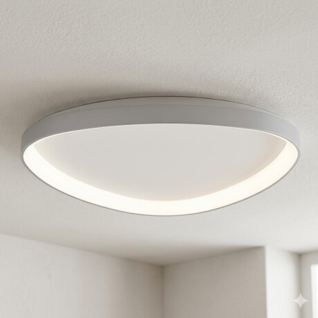 Plafón LED, Diseño triangular, Dimerizable 38W 45CM PLATA