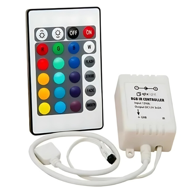 Cinta Led RGB De Colores Con Control 10 Metros Bluetooth Multicolor