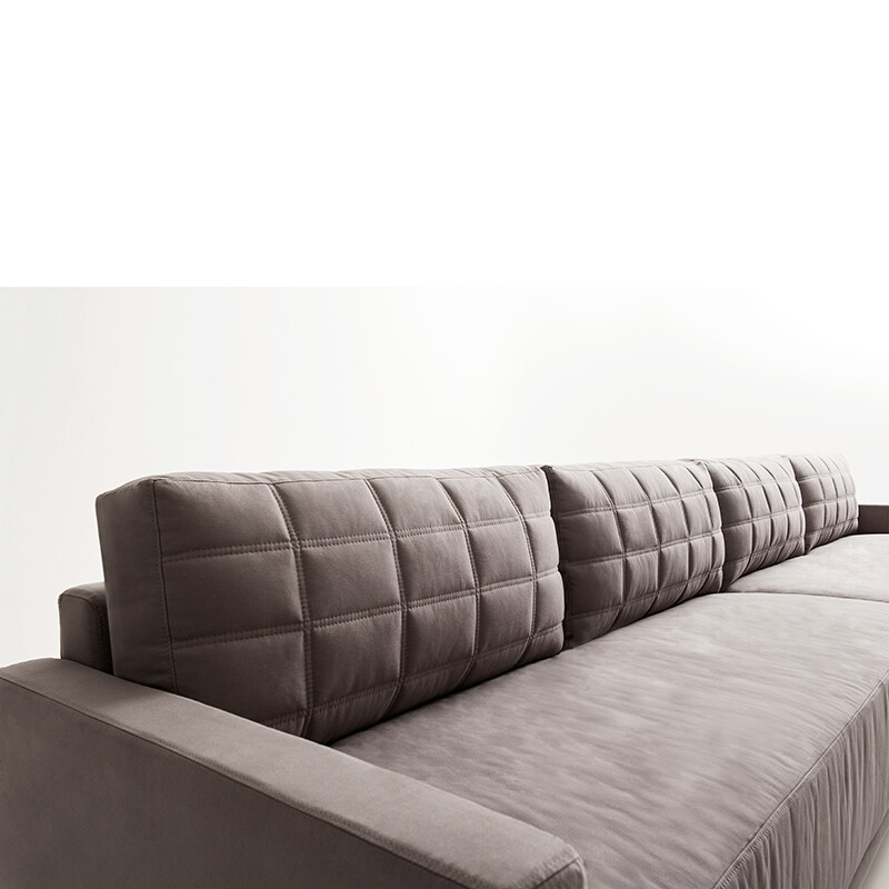 Sofá 8004 3 Cuerpos Tapizado en Tela Tostado Sofá 8004 3 Cuerpos Tapizado en Tela Tostado