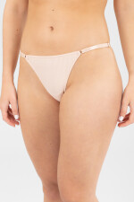 Colaless con tiritas tulipan Nude